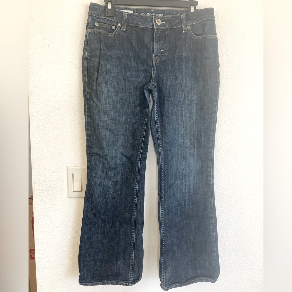 Banana Republic 10 Petite Boot Cut Dark Wash Jeans